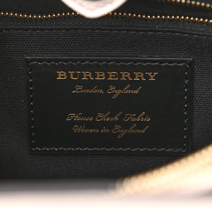 Burberry Derby Calfskin House Check Medium Banner Tote Beige 6 of 10