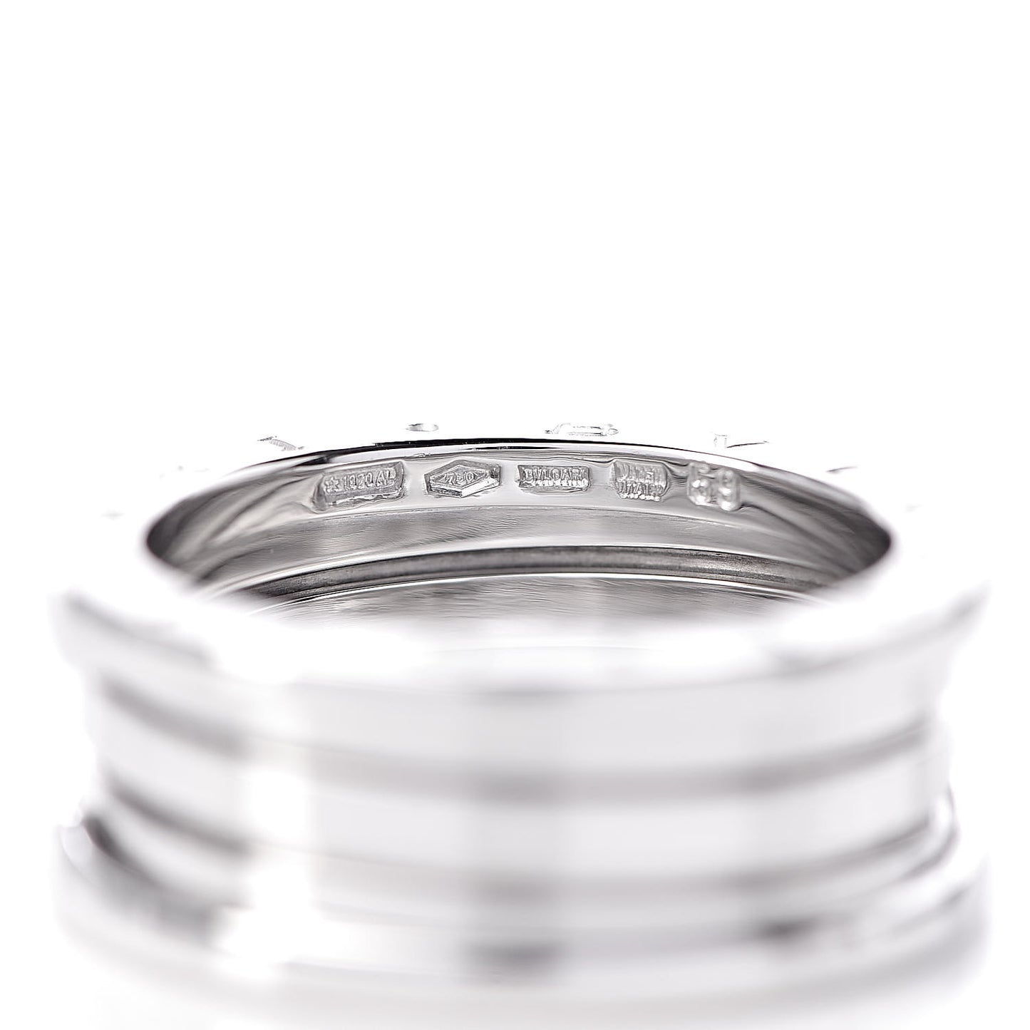 18K White Gold B.Zero1 Three-Band Ring 59 8.75