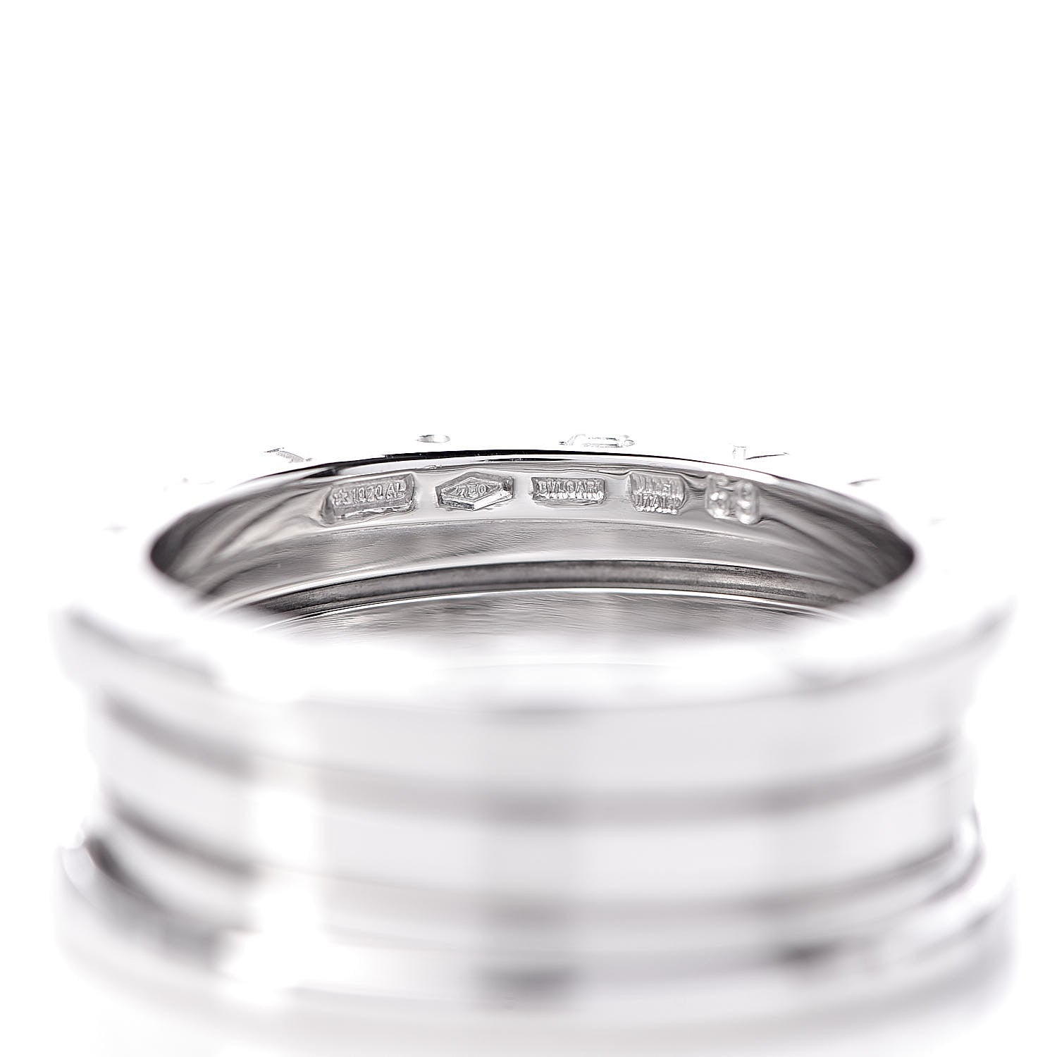 Bulgari 18K White Gold B.Zero1 Three-Band Ring 59 8.75 4 of 5