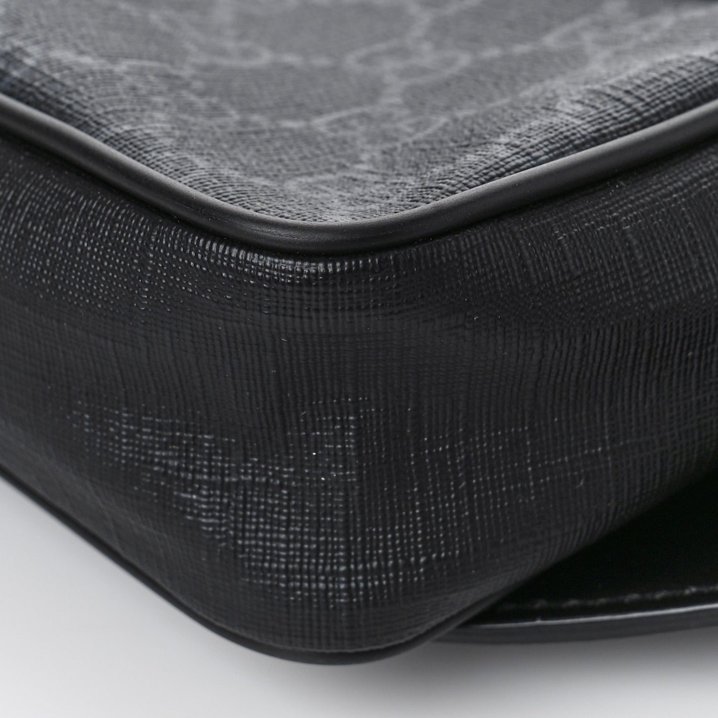 Soft GG Supreme Monogram Web Belt Bag Black Grey