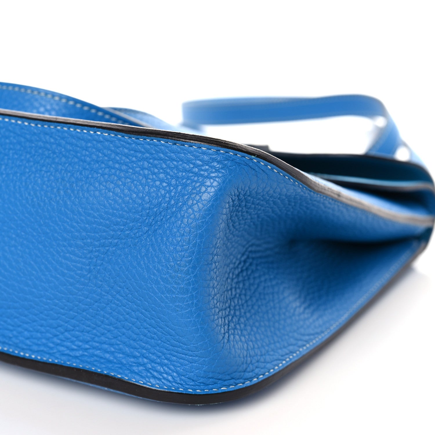 Hermes Taurillon Clemence Halzan 31 GM Bleu Zanzibar 9 of 9