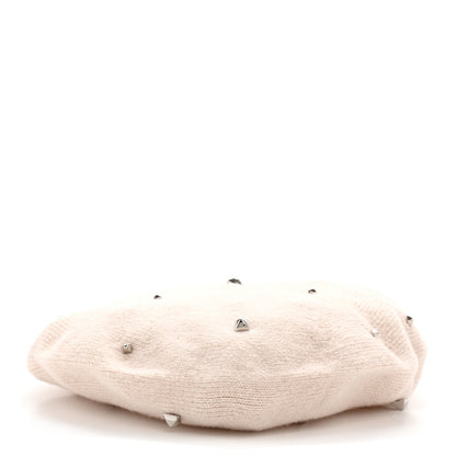 Hermes Cashmere Medor Studded Darling Beret S White 3 of 10
