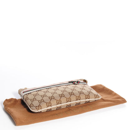 Gucci Monogram Web Bow and Interlocking G Wristlet Off White 4 of 6
