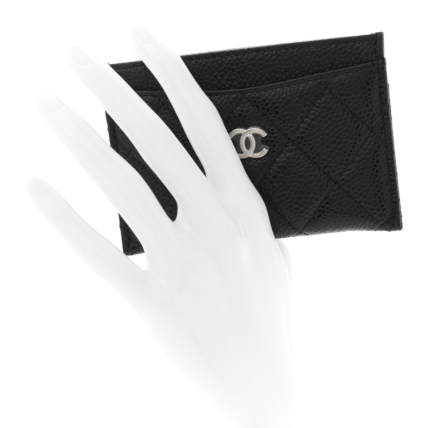 Chanel Caviar Quilted Card Holder Black 2 of 7
