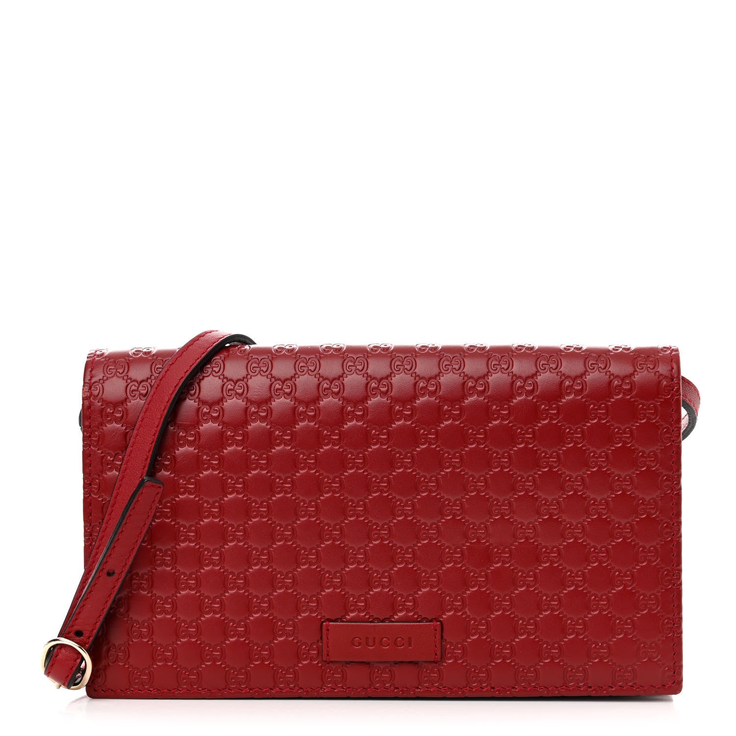 Gucci Microguccissima Crossbody Wallet Red 1 of 9