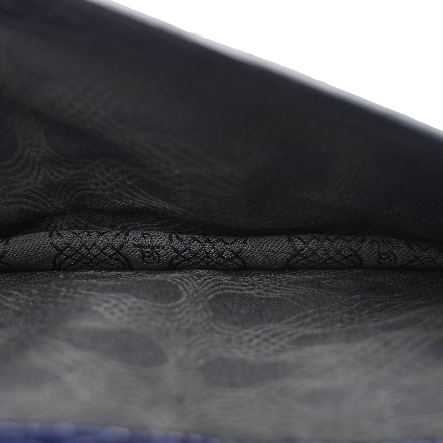 Snakeskin PS1 Pochette Clutch Blue
