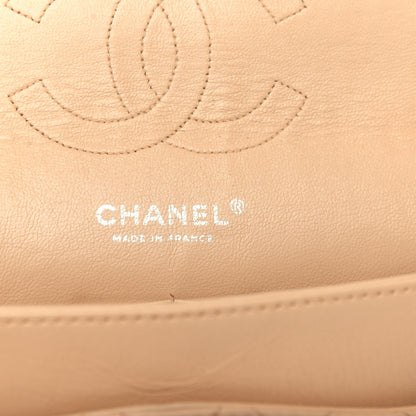 Chanel Lambskin Quilted Medium Double Flap Beige 6 of 9