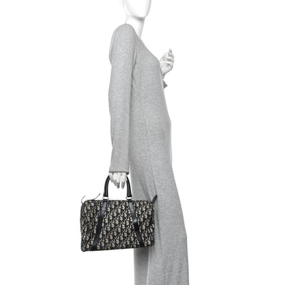 Christian Dior Monogram Boston Navy Blue 2 of 10