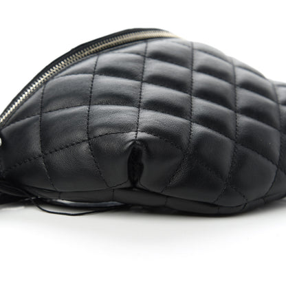Chanel Calfskin Quilted Waist Belt Bag Black 6 of 10