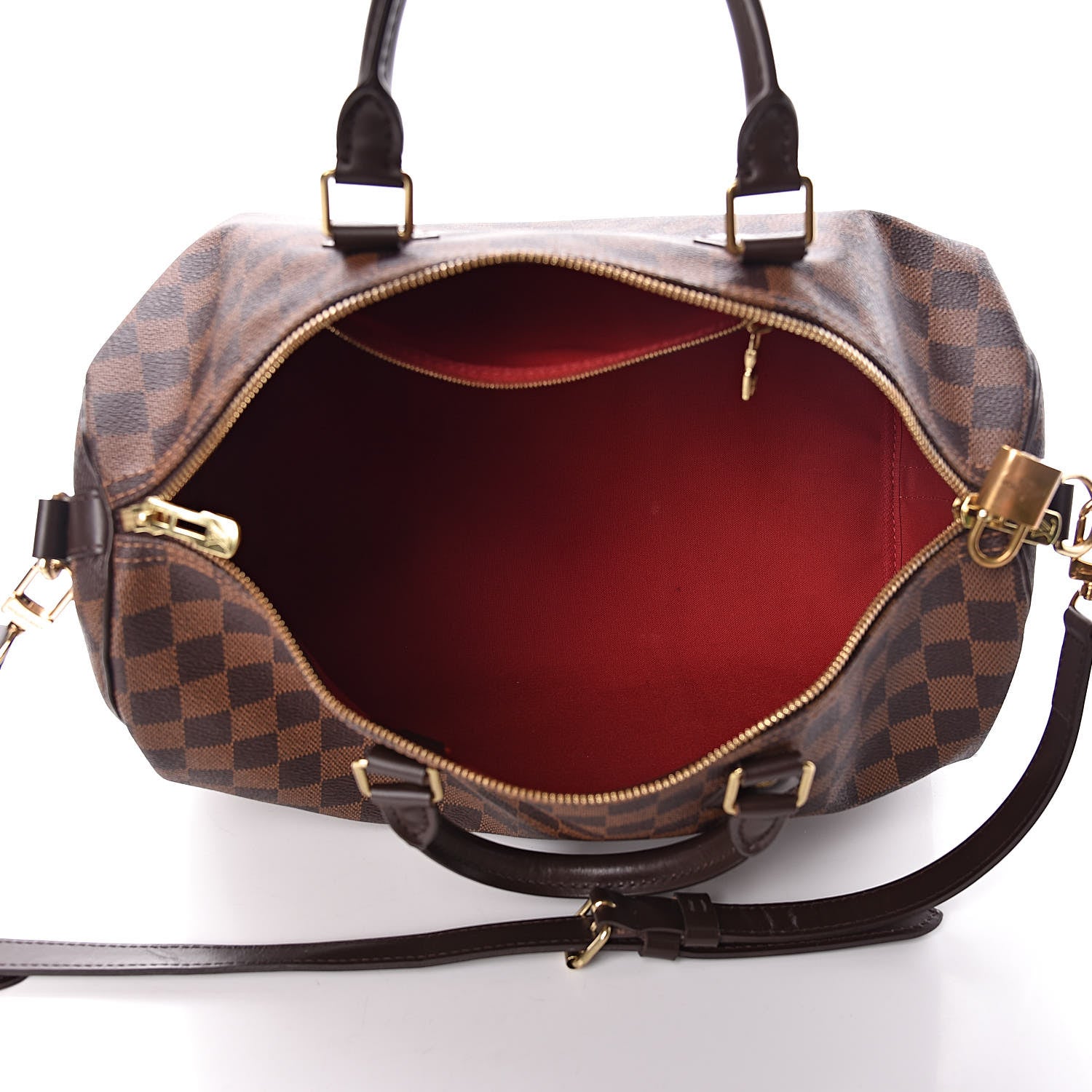 Louis Vuitton Damier Ebene Speedy Bandouliere 35 5 of 10