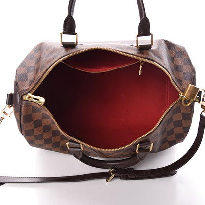 Louis Vuitton Damier Ebene Speedy Bandouliere 35 5 of 10