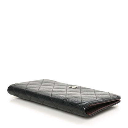 Chanel Caviar Quilted Yen Wallet Black 4 of 9