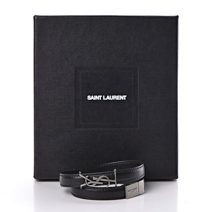Saint Laurent Calfskin Opyum Double Wrap Bracelet M Black 5 of 5