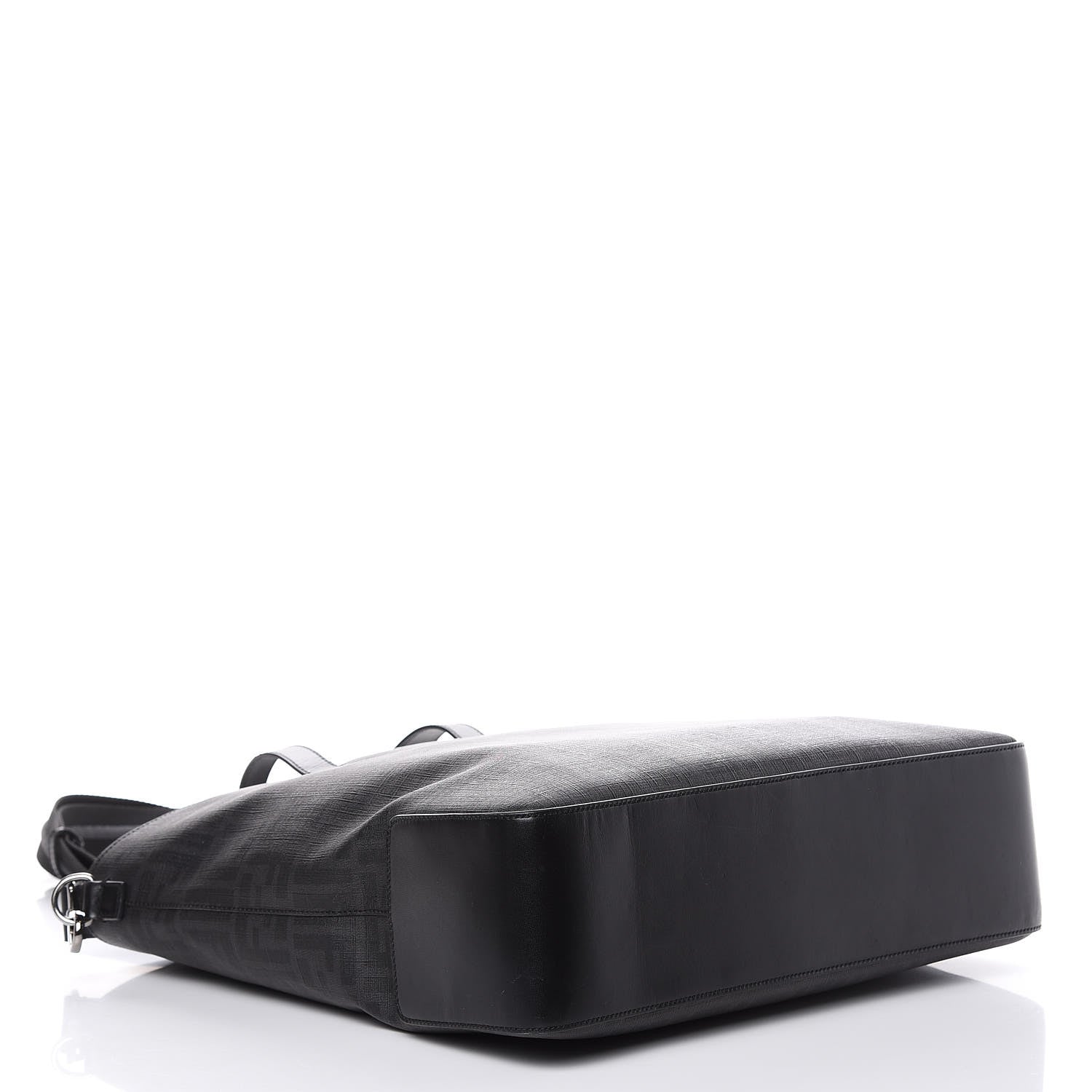 Fendi Zucca Spalmati Top Handle Convertible Tote Black 4 of 12