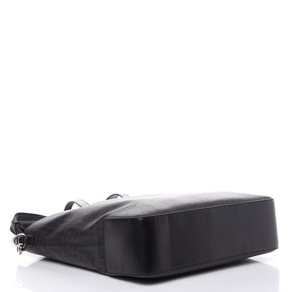 Fendi Zucca Spalmati Top Handle Convertible Tote Black 4 of 12