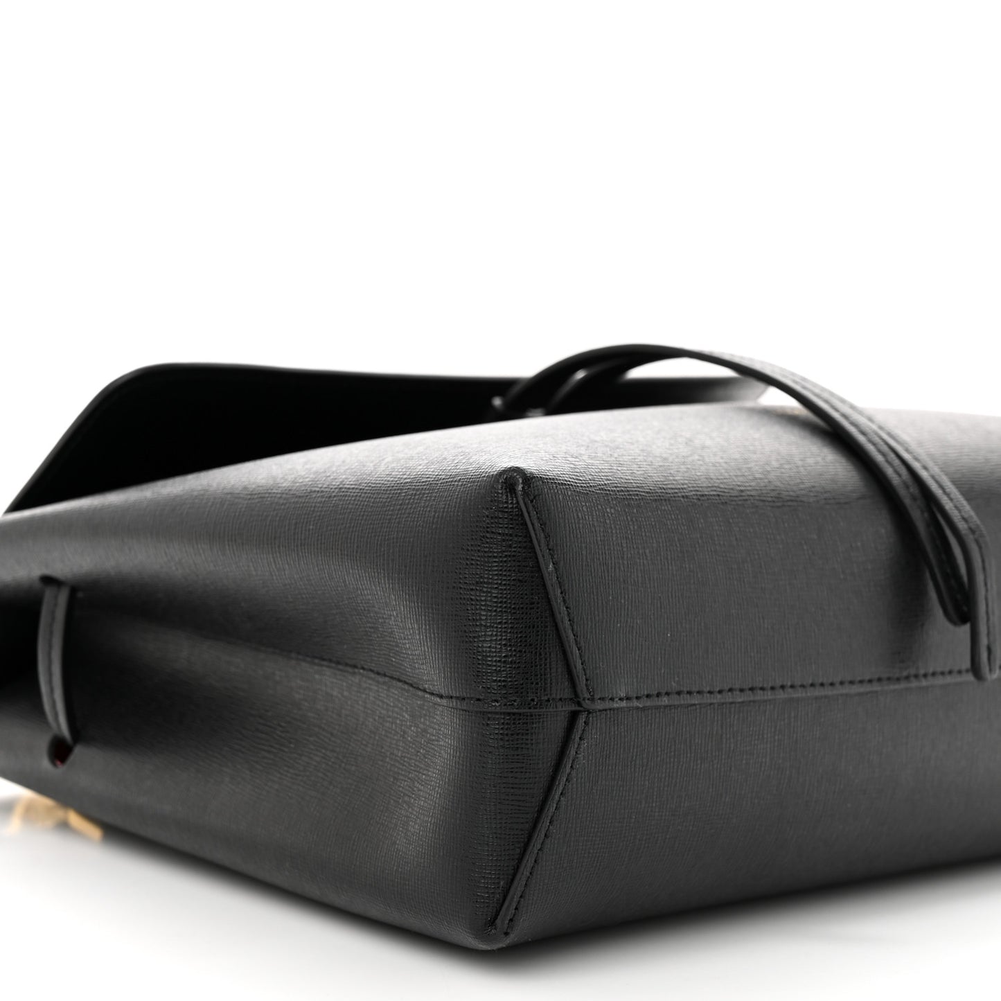 Calfskin Mini Lady Bag Black Flamma