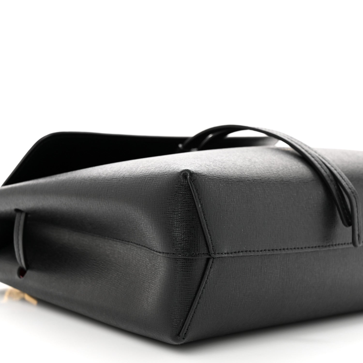 Mansur Gavriel Calfskin Mini Lady Bag Black Flamma 9 of 12