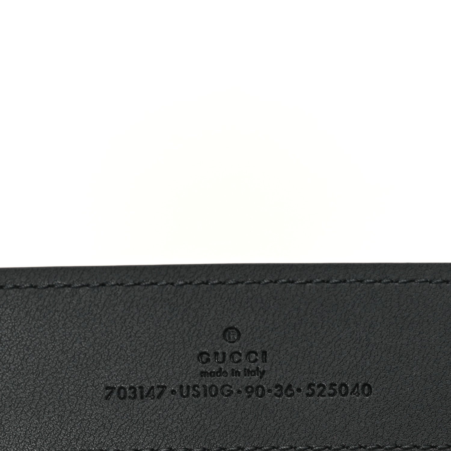Gucci Ciny Lux Calfskin Blondie 40mm Belt 90 36 Black 3 of 4