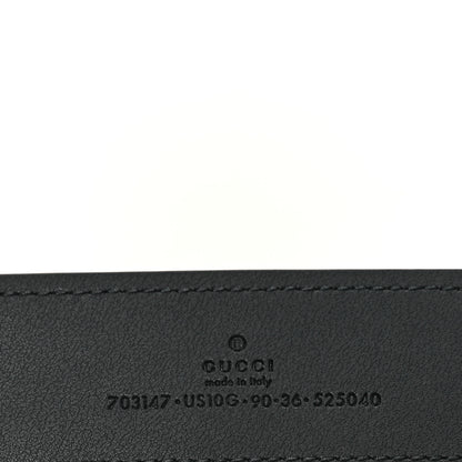 Gucci Ciny Lux Calfskin Blondie 40mm Belt 90 36 Black 3 of 4