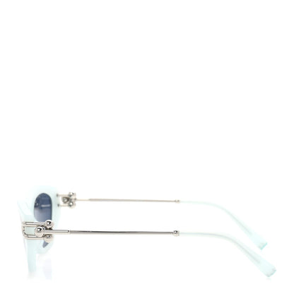 Tiffany Acetate HardWear Cat Eye Sunglasses TF4231U Frosted Pale Sapphire 3 of 7