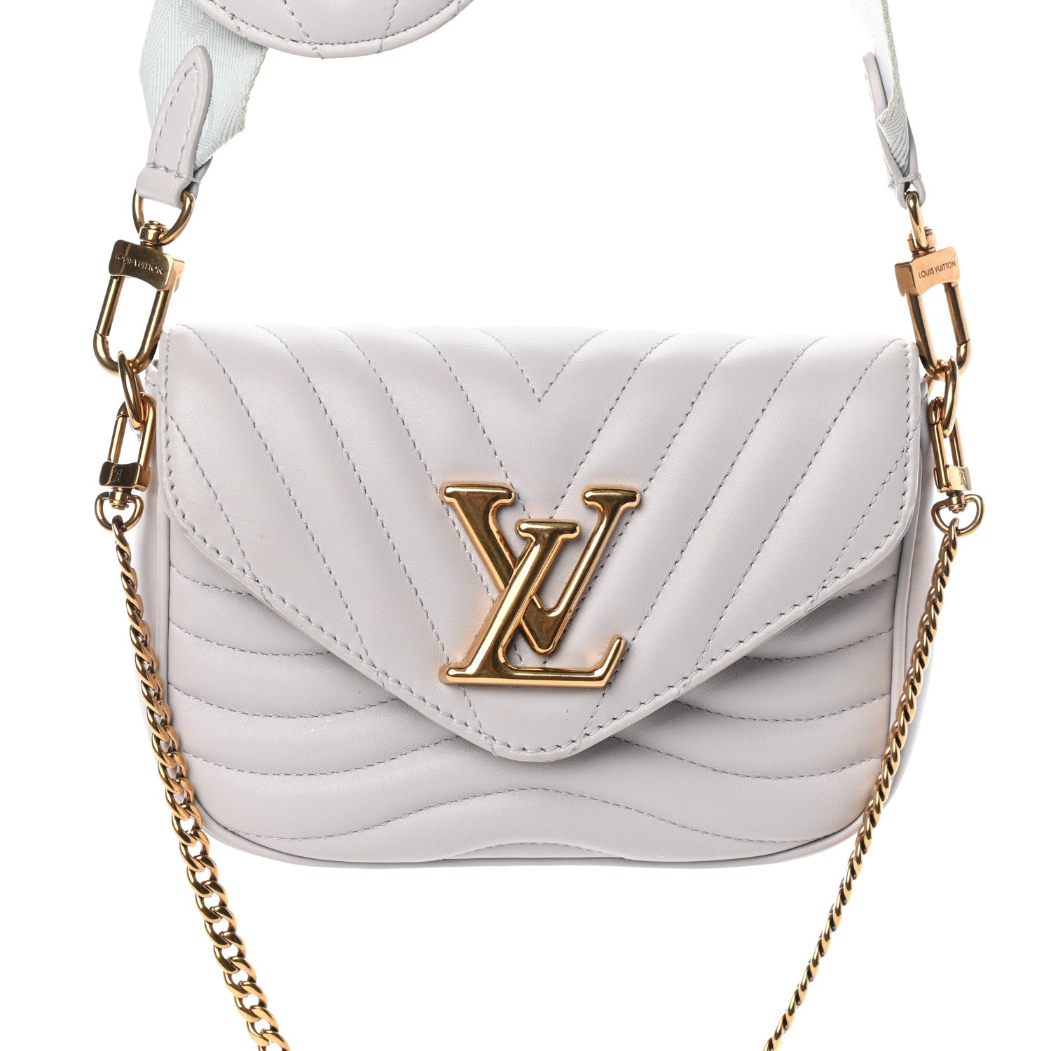 Louis Vuitton Calfskin New Wave Multi Pochette Brume 7 of 10