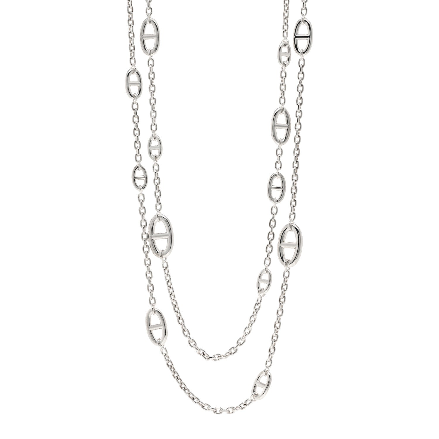 Hermes Sterling Silver Farandole Necklace 160 1 of 6