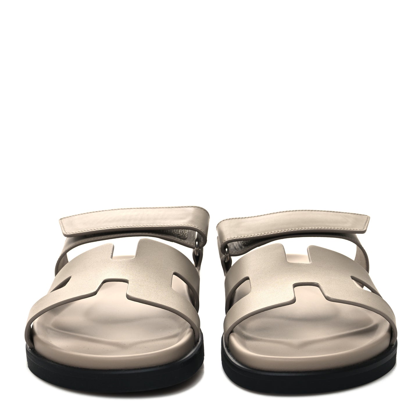 Calfskin Womens Chypre Sandals 41 Beige Mastic