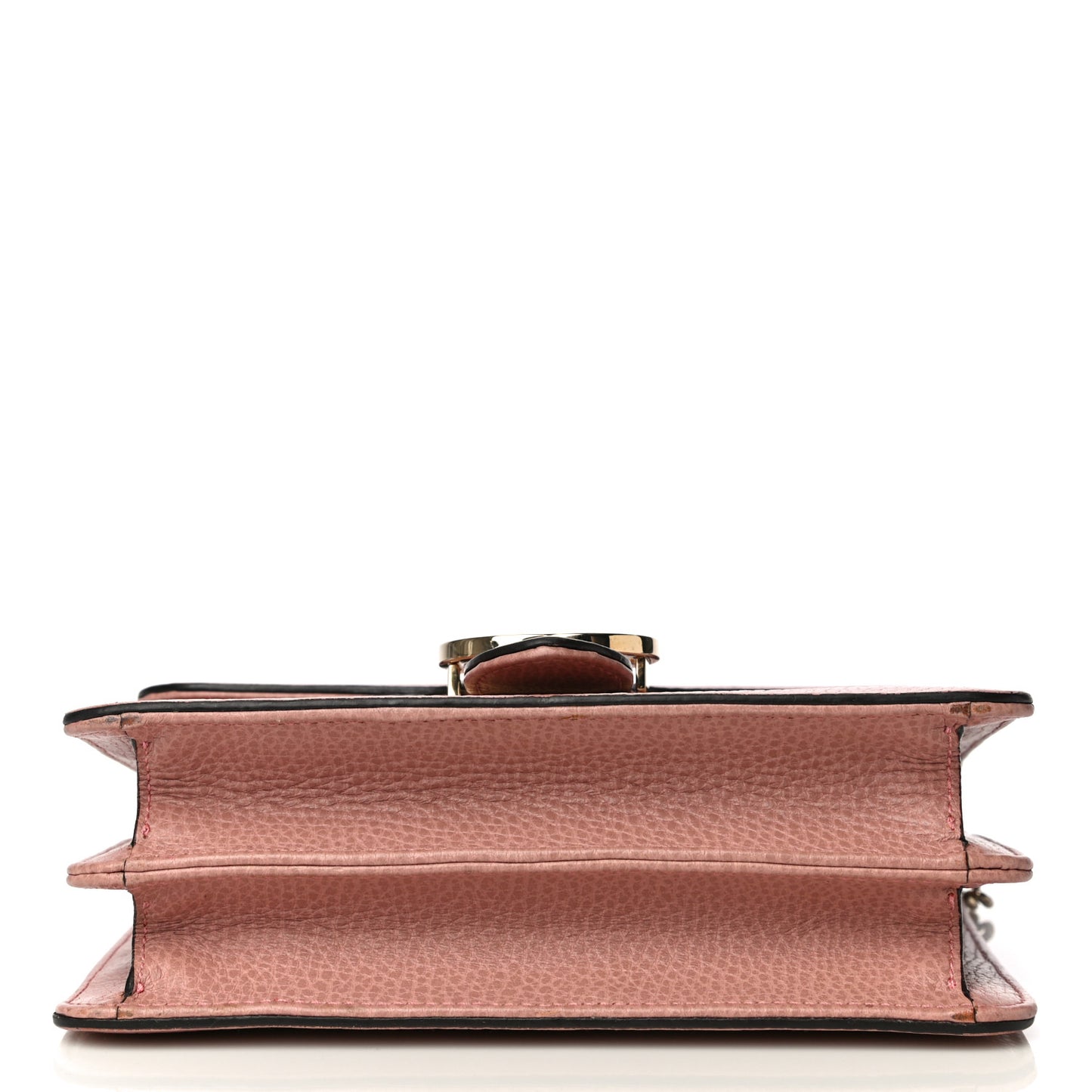 Dollar Calfskin Small Interlocking G Shoulder Bag Soft Pink