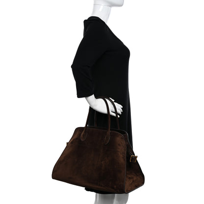 The Row Suede Soft Margaux 15 Mocha 2 of 9