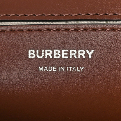 Burberry Canvas Horseferry Print Note Crossbody Bag Black Tan 6 of 8
