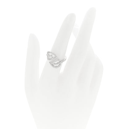 Anita Ko 18K White Gold Diamond Medium Palm Leaf Ring 54 6.75 2 of 4