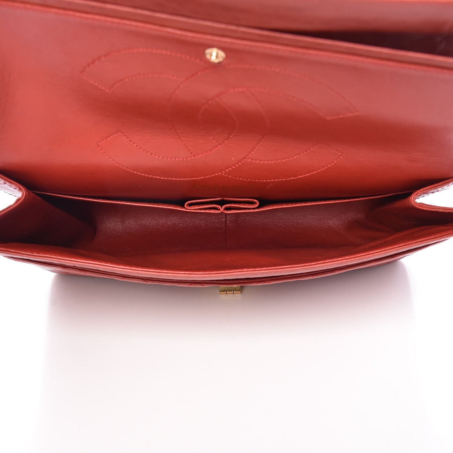 Aged Calfskin Quilted 2.55 Reissue 227 Flap Red