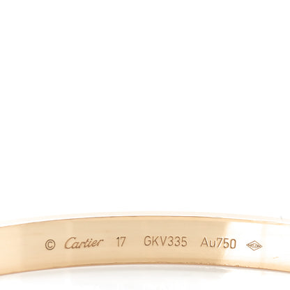 Cartier 18K Yellow Gold LOVE Bracelet 17 4 of 5
