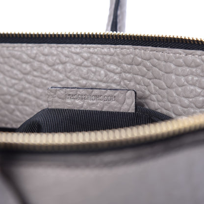 Burberry Heritage Grain Check Embossed Medium Dewsbury Tote Pale Grey 8 of 8