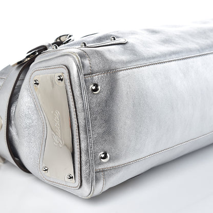 Gucci Metallic Calfskin Romy Boston Silver 7 of 12