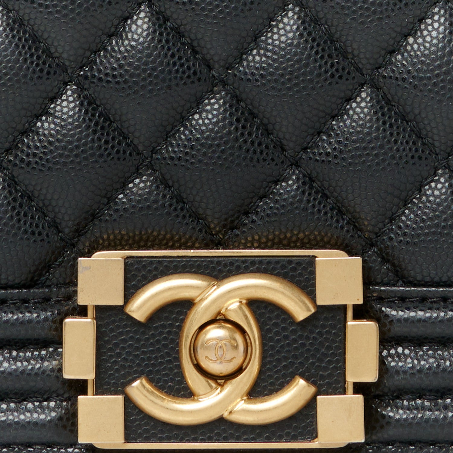 Chanel Caviar Quilted Medium Top Handle Boy Flap Black 8 of 10