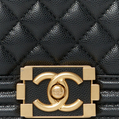 Chanel Caviar Quilted Medium Top Handle Boy Flap Black 8 of 10