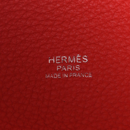 Hermes Taurillon Clemence Picotin Lock 18 PM Rouge Pivoine 6 of 10