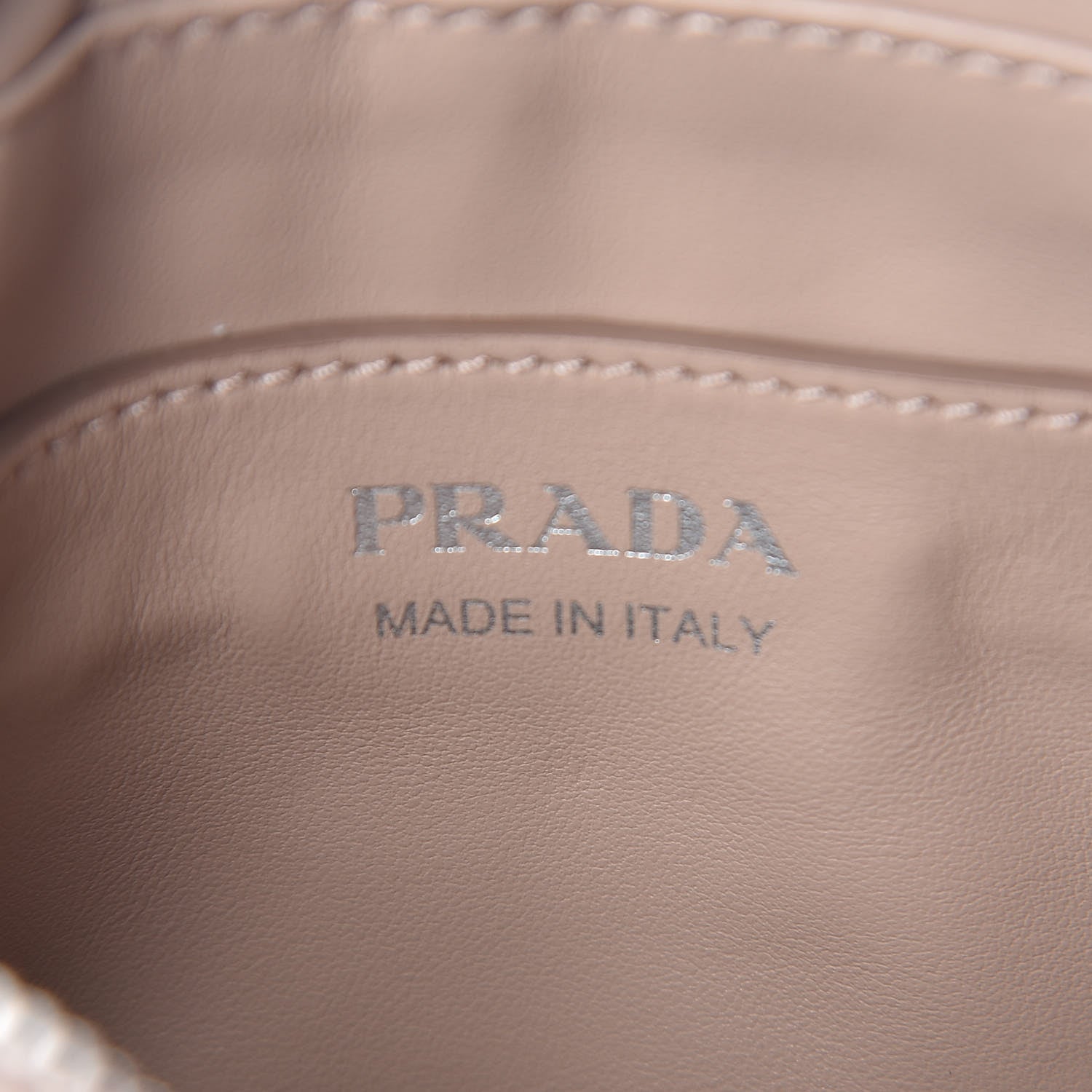 Prada Soft Calfskin Impunture Diagramme Belt Bag Cipria 7 of 11