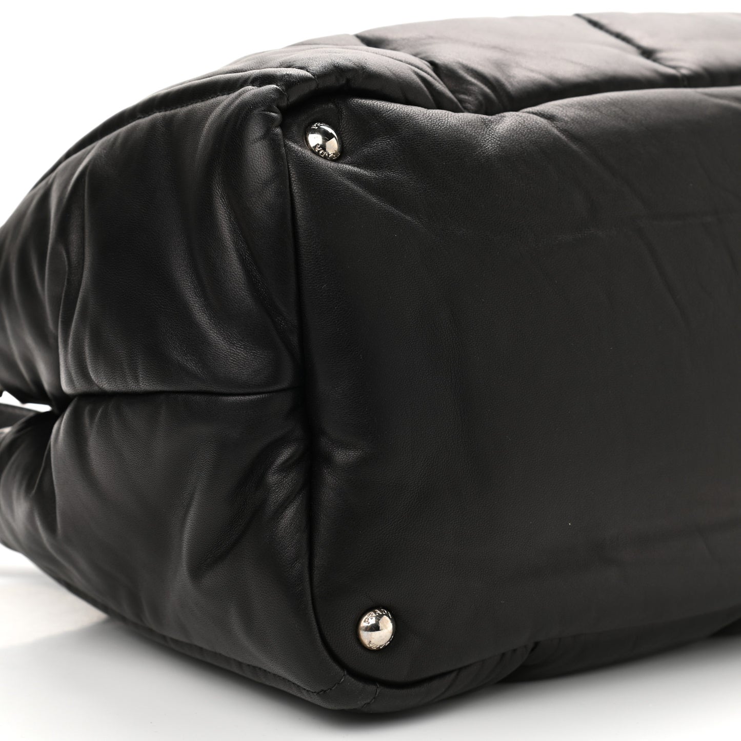 Nappa Bomber Tote Black