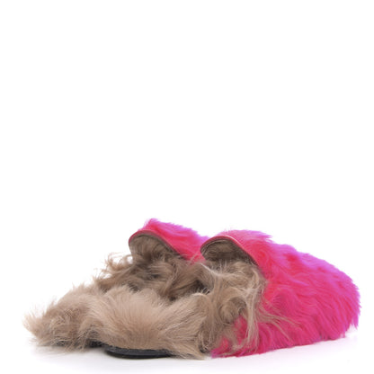 Gucci Merino Wool Womens Princetown Slippers 40 Raspberry Lipstick Natural 4 of 8