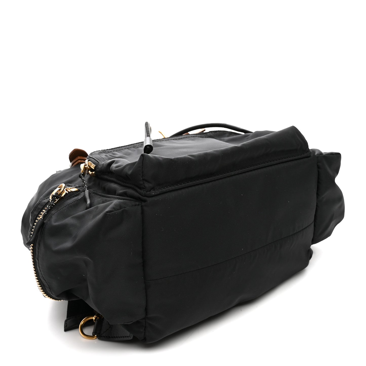 Nylon Small Rucksack Backpack Black