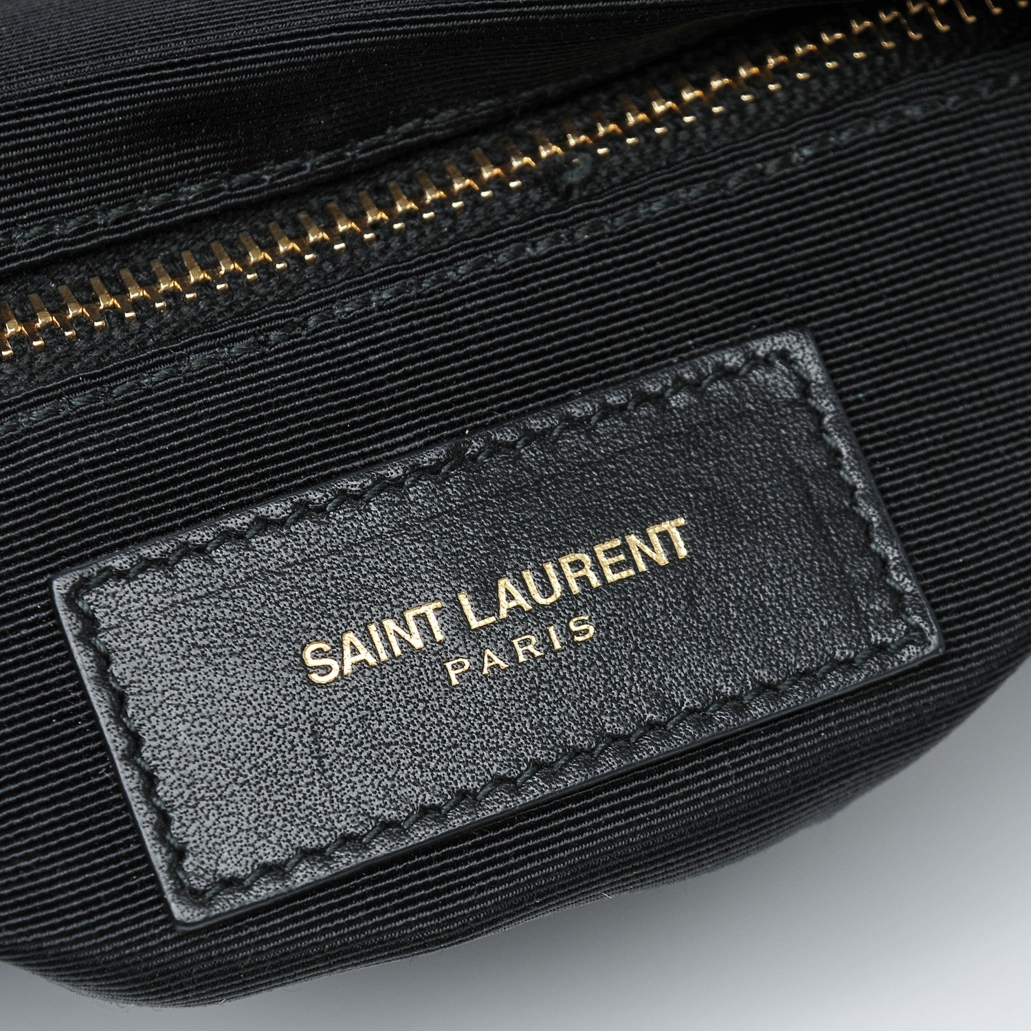 Saint Laurent Smooth Calfskin Letters Fold-Over Clutch Black 6 of 6