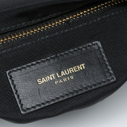 Saint Laurent Smooth Calfskin Letters Fold-Over Clutch Black 6 of 6