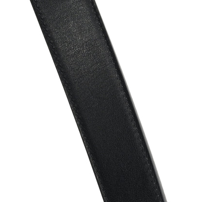 Gucci GG Supreme Monogram Plutone Calfskin Palladium Double G Reversible 30mm Belt 80 32 Beige Ebony Black 5 of 5