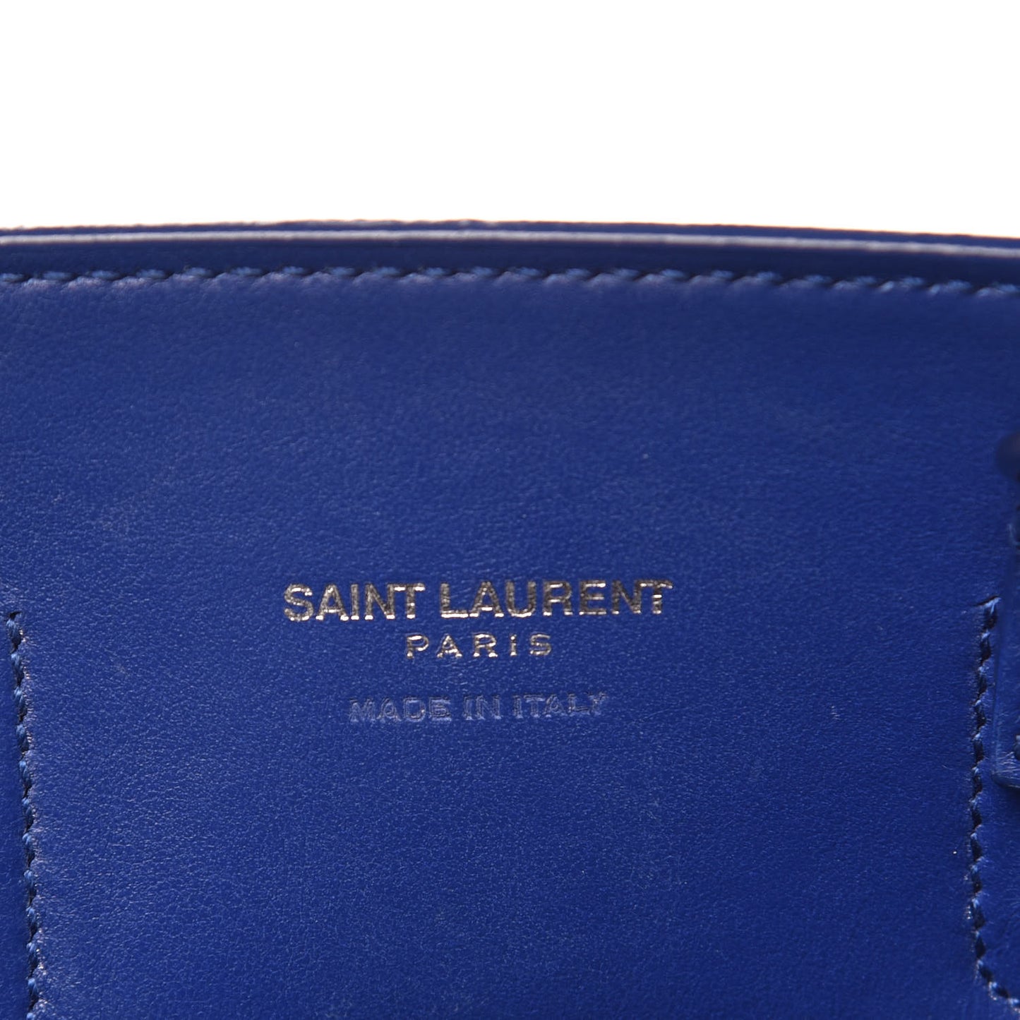Grained Calfskin Nano Sac De Jour Cobalt Blue