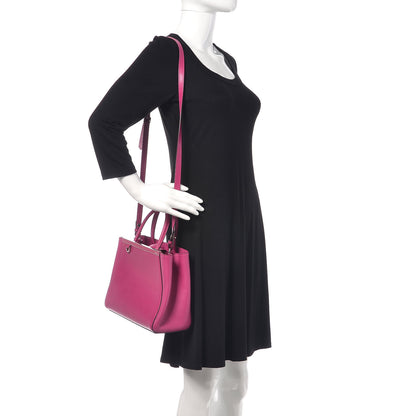 Fendi Vitello Elite Petite 2Jours Tote Magenta 2 of 11