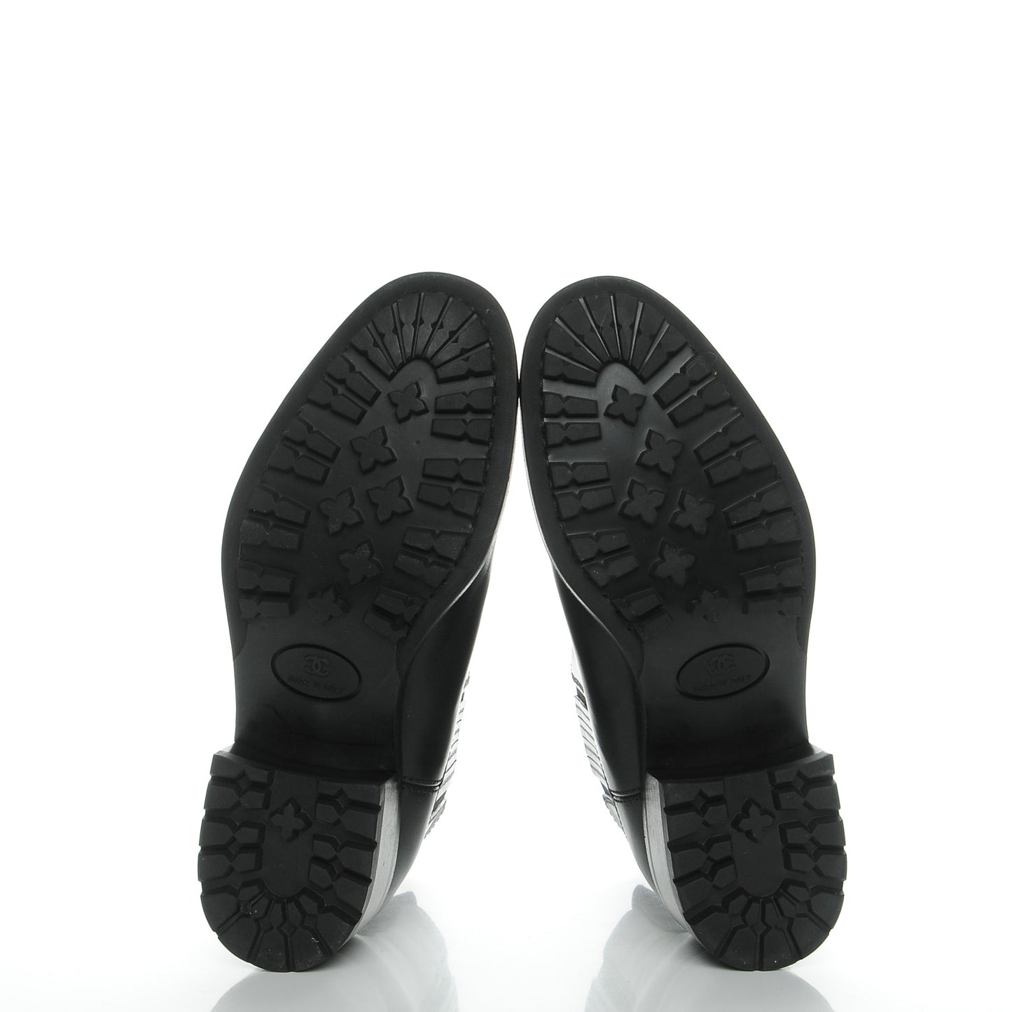 Calfskin Elastic Ankle Boots 37 Black