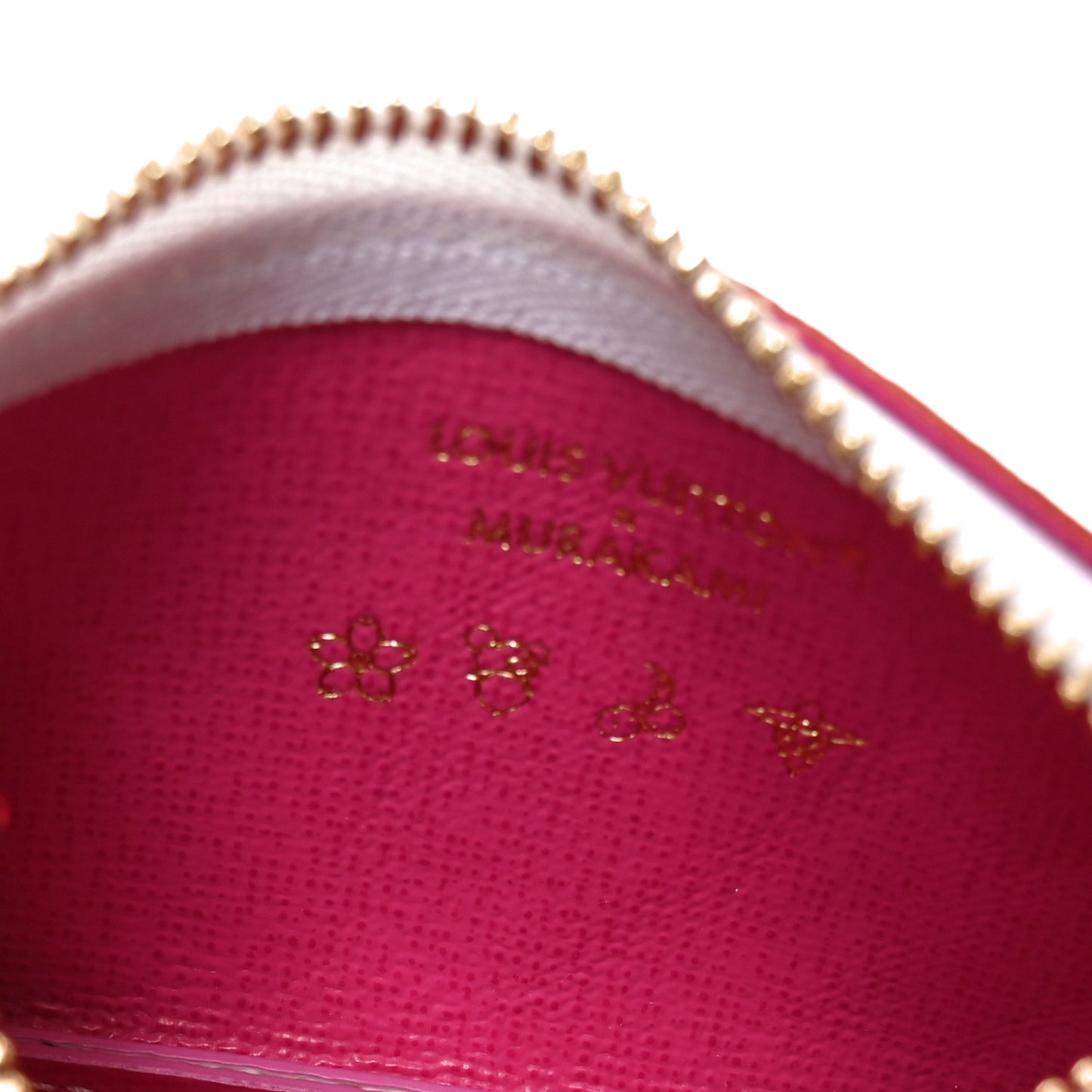 LV X TM Monogram Multicolor Key Pouch White