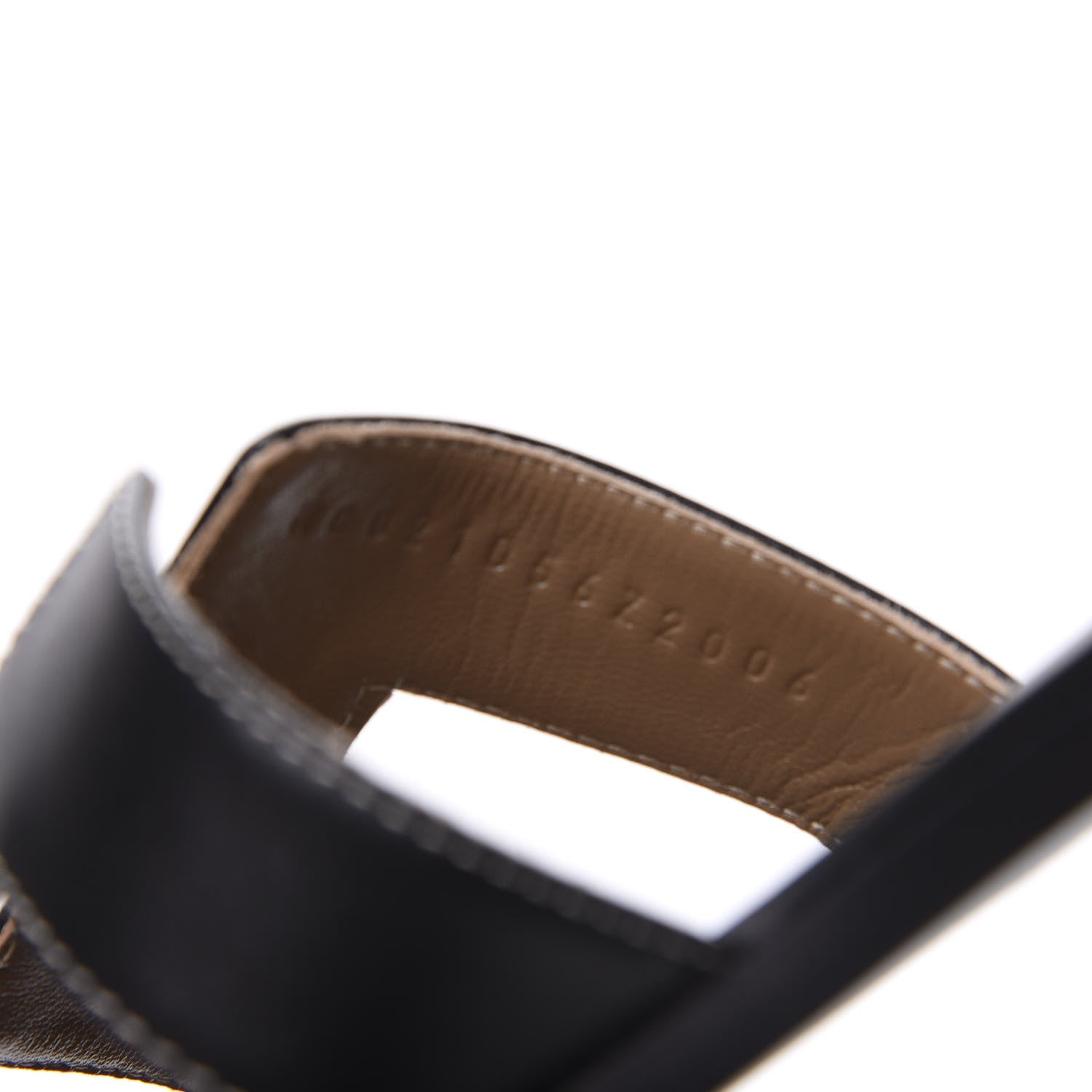 Hermes Box Calfskin Oran Sandals 39 Black 8 of 9